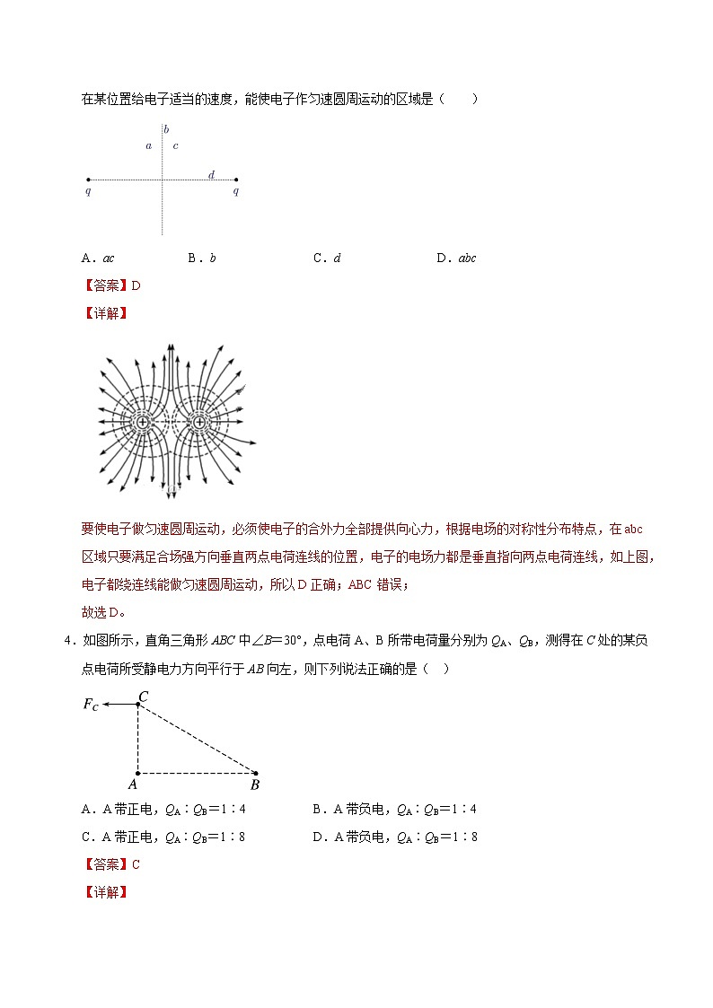 重难点12电场力的性质（解析版）- 学霸向前冲高考物理二轮重难点必刷第3页