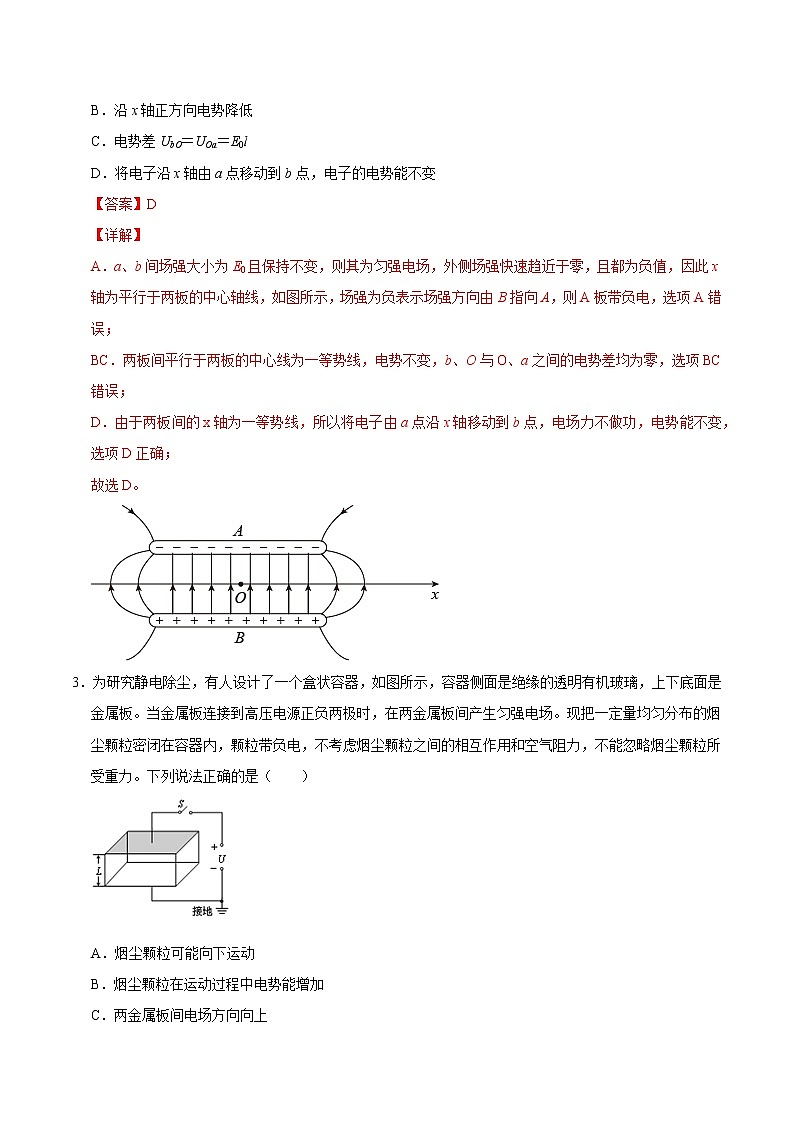重难点13电场能的性质（解析版）- 学霸向前冲高考物理二轮重难点必刷第2页