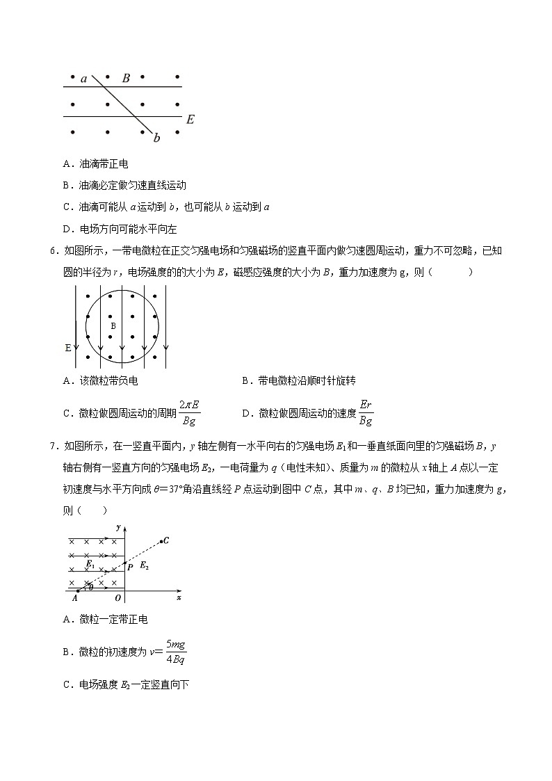 重难点17重力场电场磁场的复合（原卷版）- 学霸向前冲高考物理二轮重难点必刷第3页