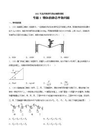 专题1 物体的静态平衡问题  高考物理必刷题专项训练