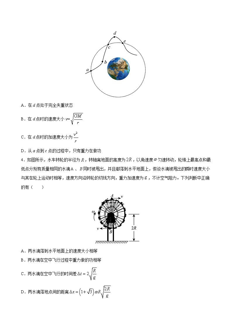 押题精选07 功和能-2022年高考物理108所名校押题精选（原卷版）第2页