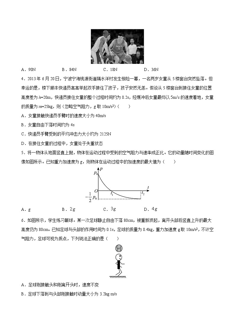 押题精选08 动量-2022年高考物理108所名校押题精选（原卷版）第2页