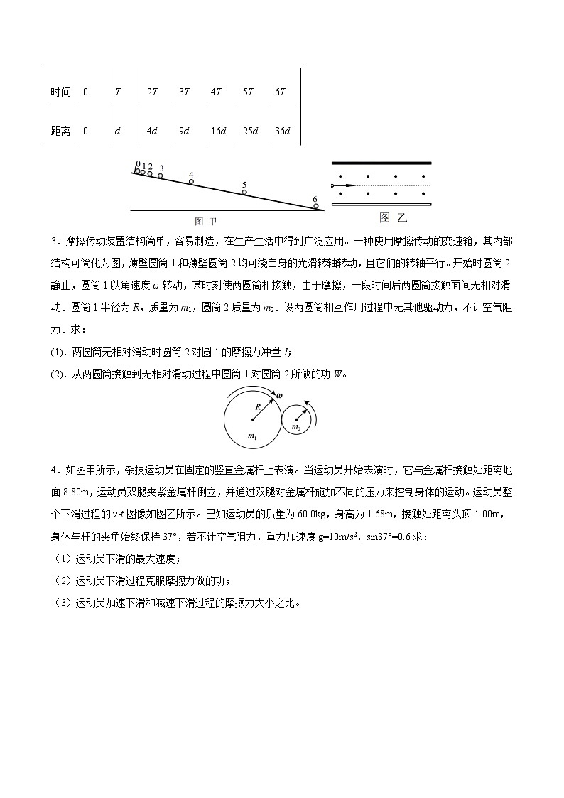 押题精选20 力学解答题 -2022年高考物理108所名校押题精选（原卷版）第2页