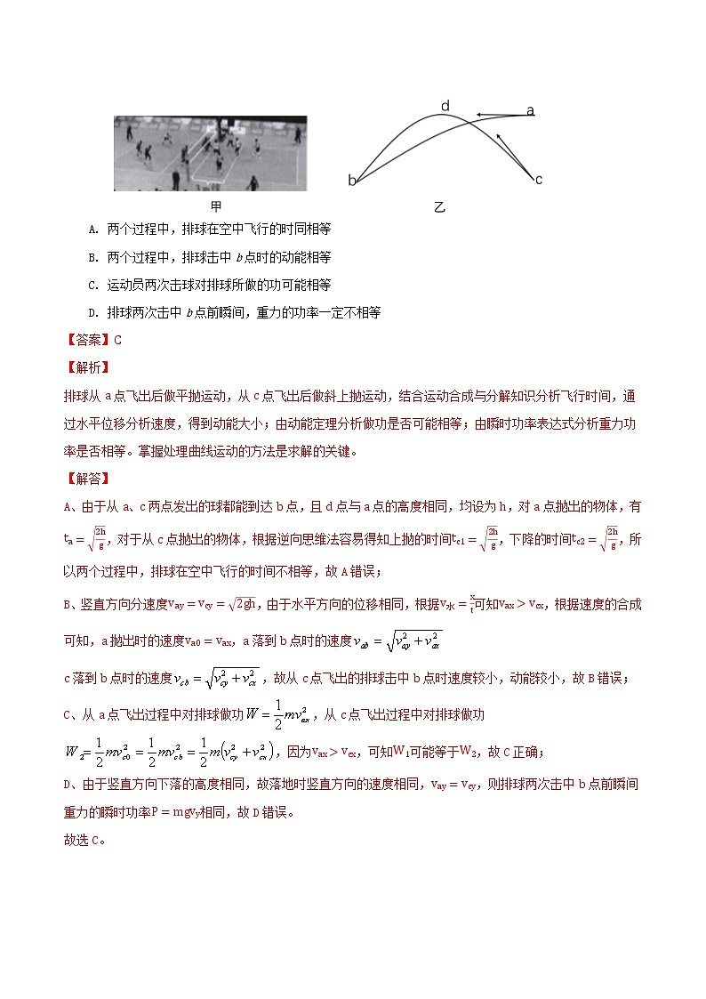 专题7 功和能(解析版)-2021年高考物理各地市模拟题专题汇编第2页