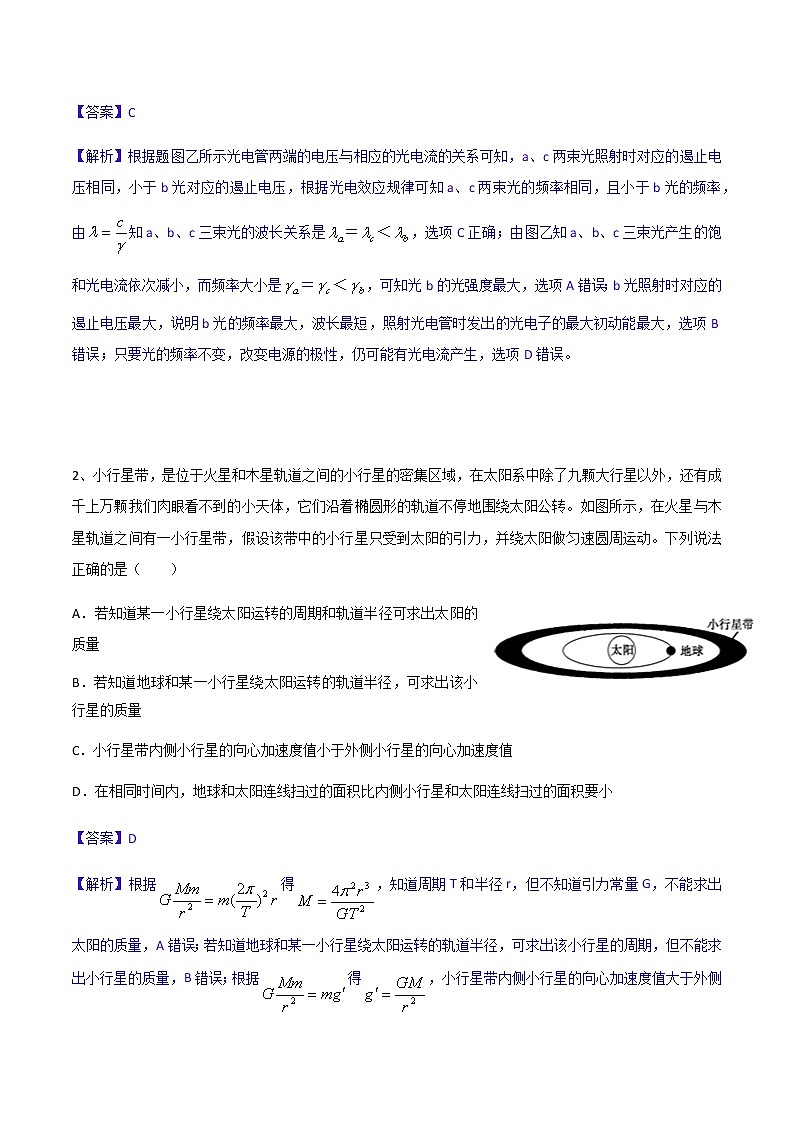 2022年全国高考物理考前冲刺押题卷（二）02