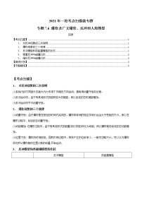 专题7.6 爆炸及广义爆炸、反冲和人船模型-2021年高考物理一轮复习考点扫描学案