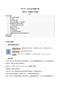 专题8.1 电场的力学性质-2021年高考物理一轮复习考点扫描学案