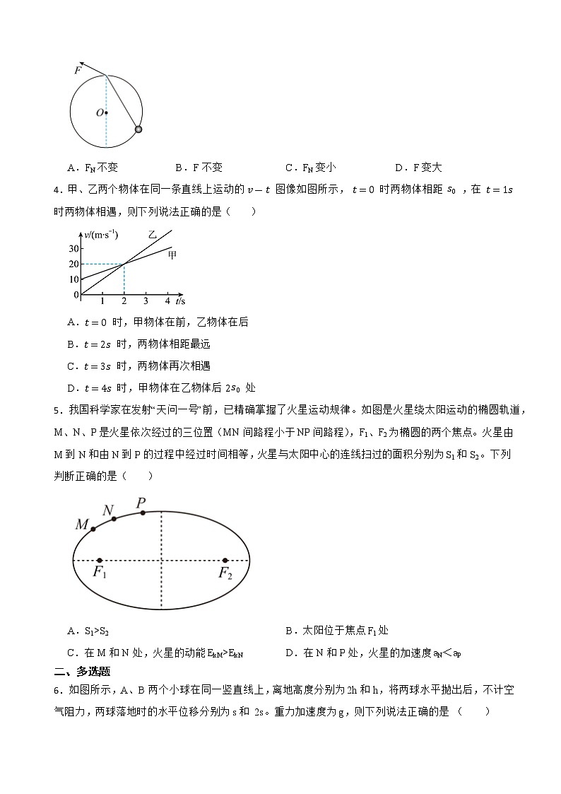 2022届四川省遂宁市高三上学期零诊考试物理试卷（解析版）第2页