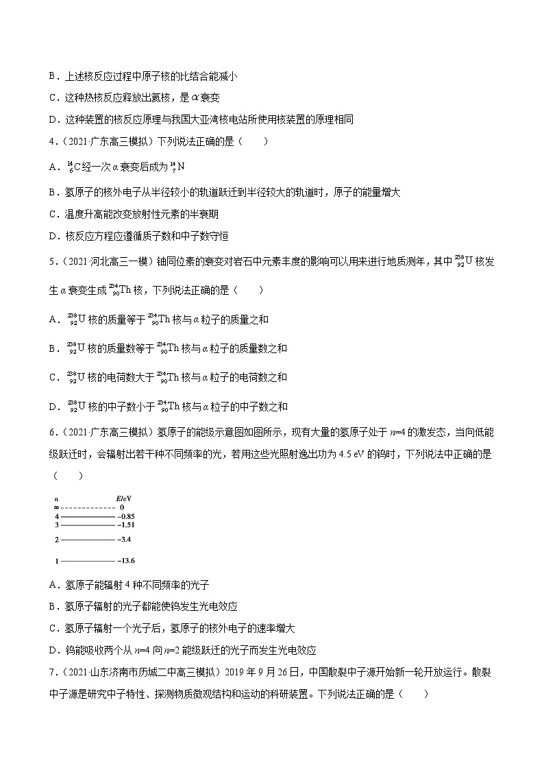 专题20  原子结构和原子核（原卷版）第2页