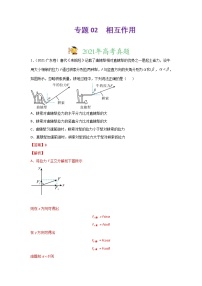 三年高考（2019-2021）物理试题分项汇编专题02相互作用含答案