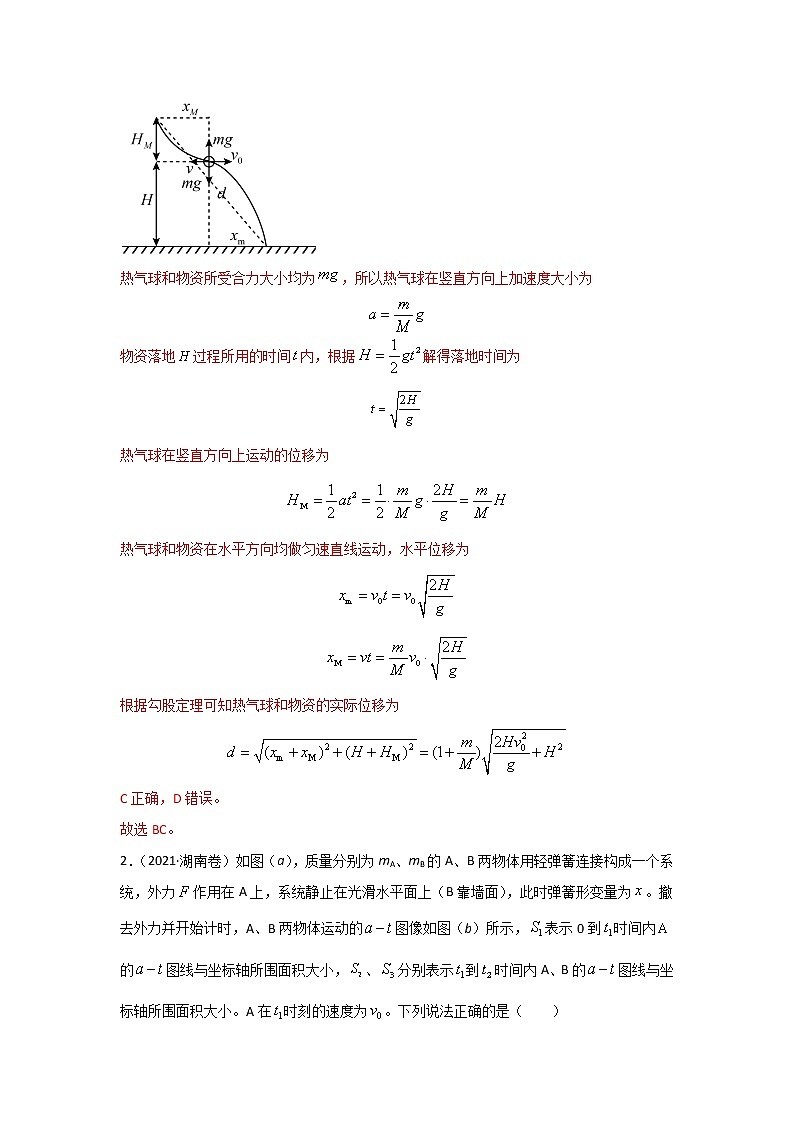三年高考（2019-2021）物理试题分项汇编专题07动量含答案第2页