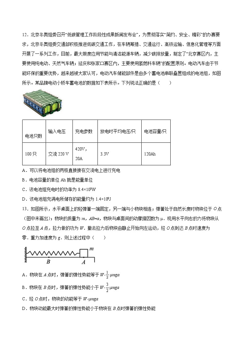 12.4能源与可持续发展同步练习2021—2022学年高中物理人教版（2019）必修第三册03