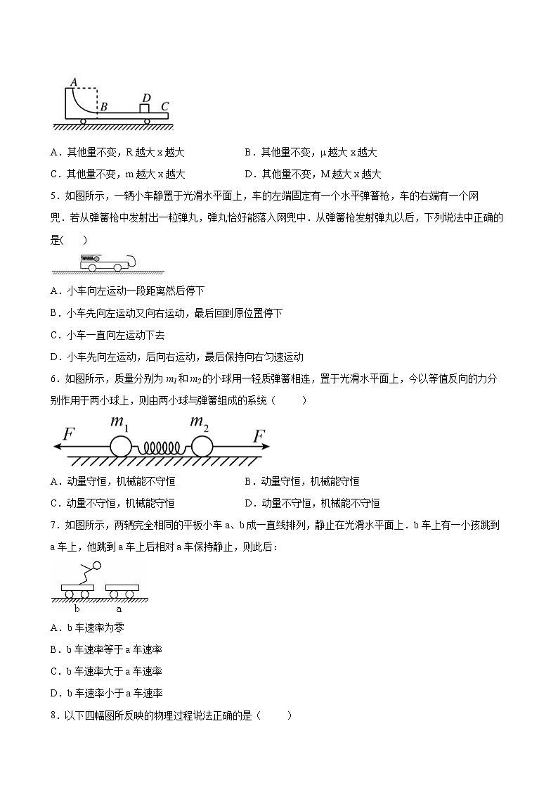1.3动量守恒定律同步练习2021—2022学年高中物理人教版（2019）选择性必修第一册02