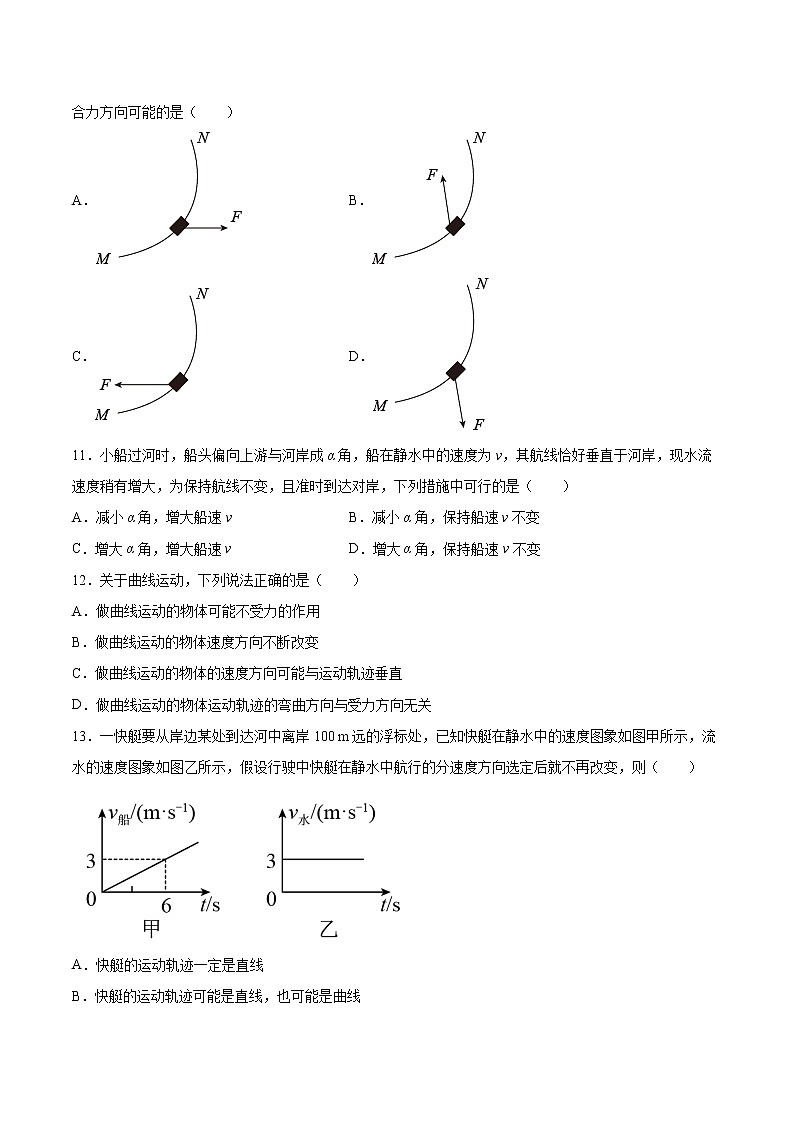 2.1飞机投掷与平抛运动基础巩固2021—2022学年高中物理沪教版（2019）必修第二册练习题第3页