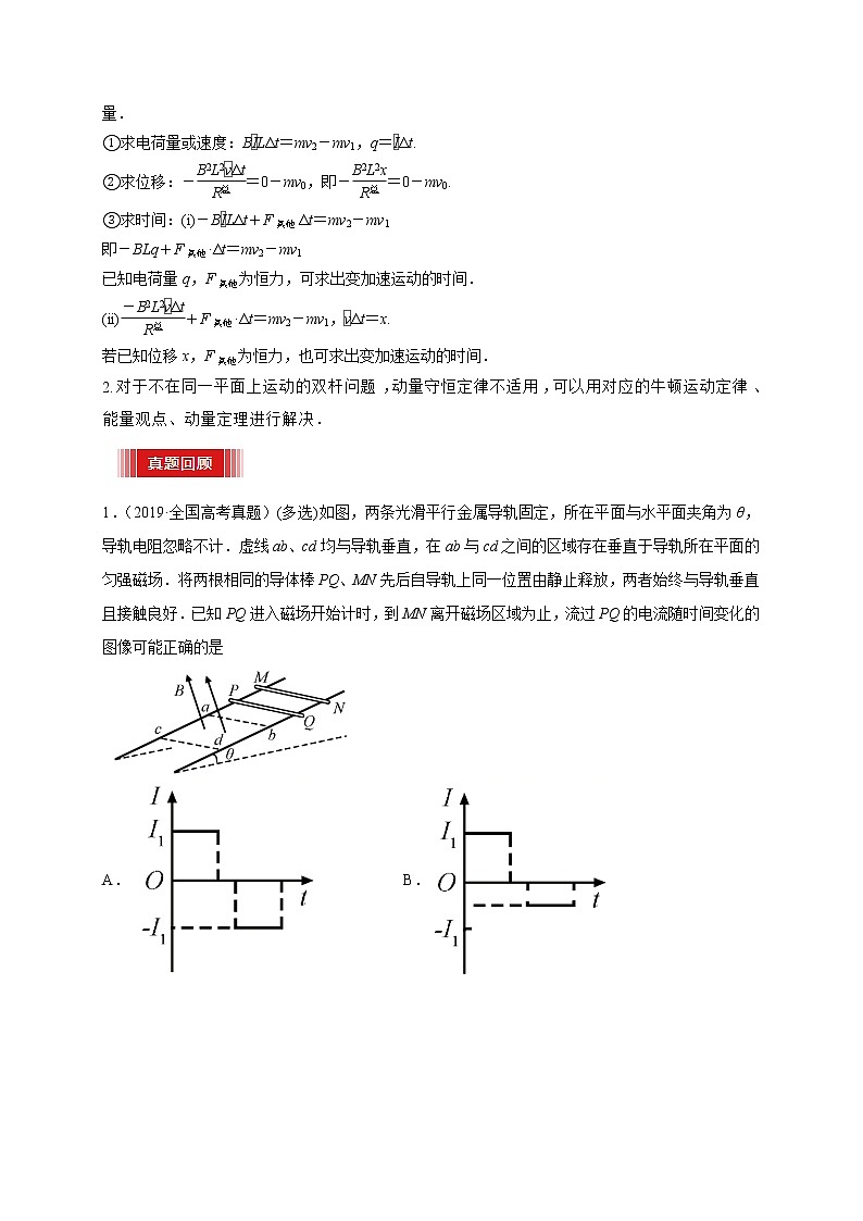 预测16   导体棒在导轨上运动问题 -【临门一脚】 高考物理三轮冲刺过关（原卷版）第3页