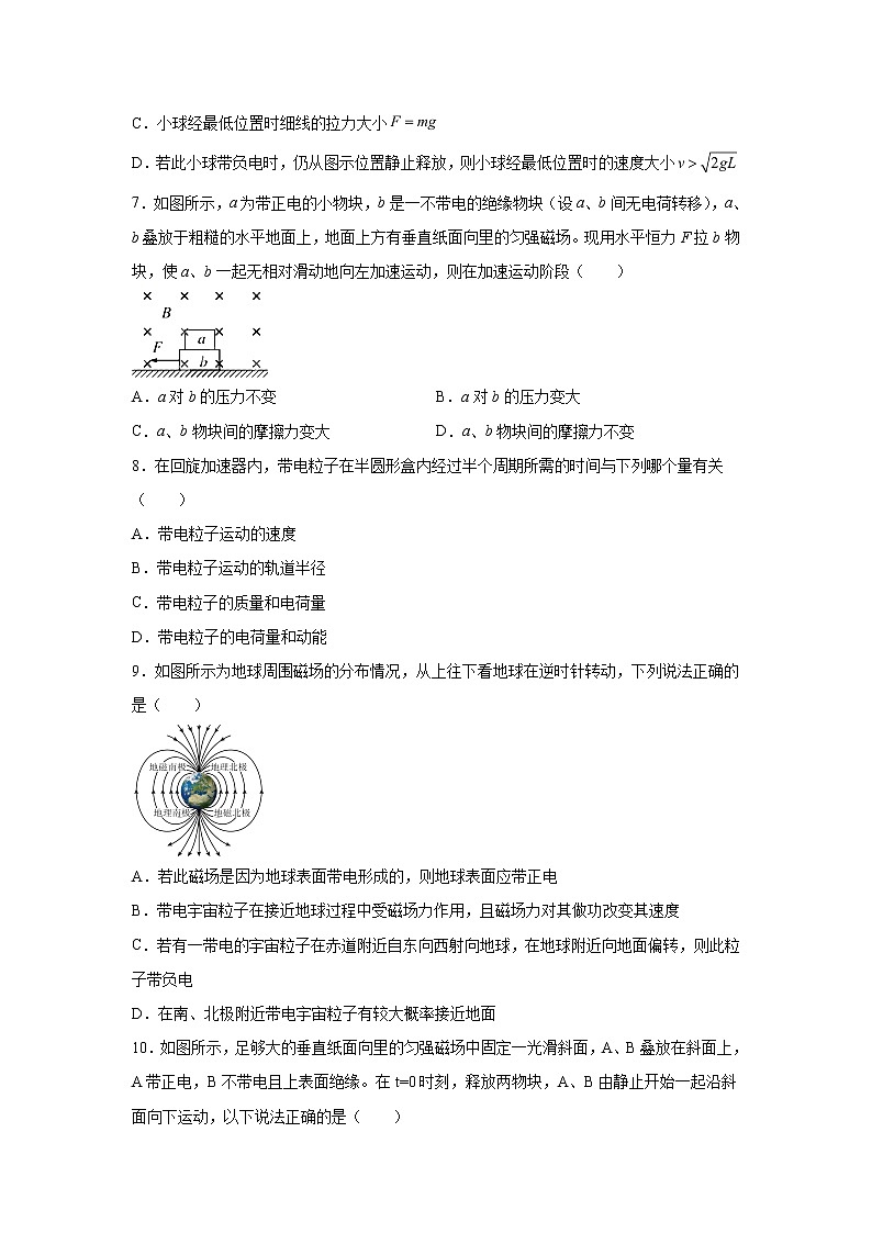 2021-2022学年高中物理新鲁科版选择性必修第二册 1.2洛伦兹力 课时练（解析版）第3页