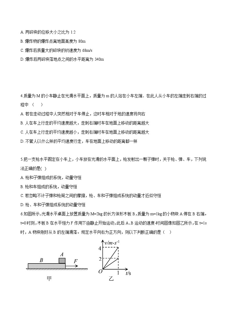 1.3动量守恒定律（原卷版）第2页