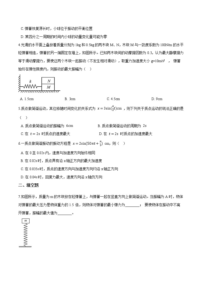 2.1简谐运动（原卷版）第2页