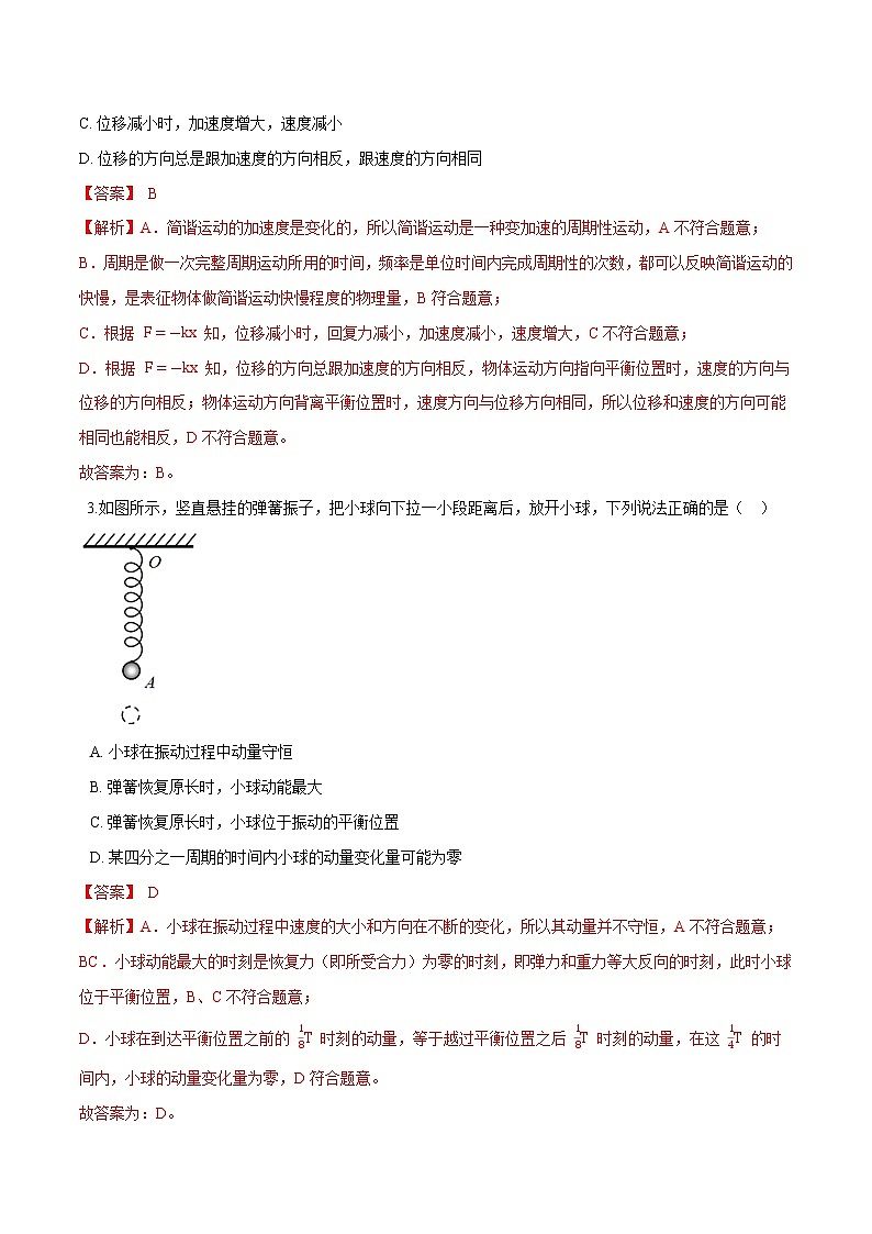 2.1简谐运动（解析版）第2页