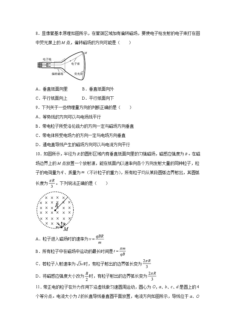 2021-2022学年高中物理新鲁科版选择性必修第二册 1.2洛伦兹力 同步作业（解析版）第3页