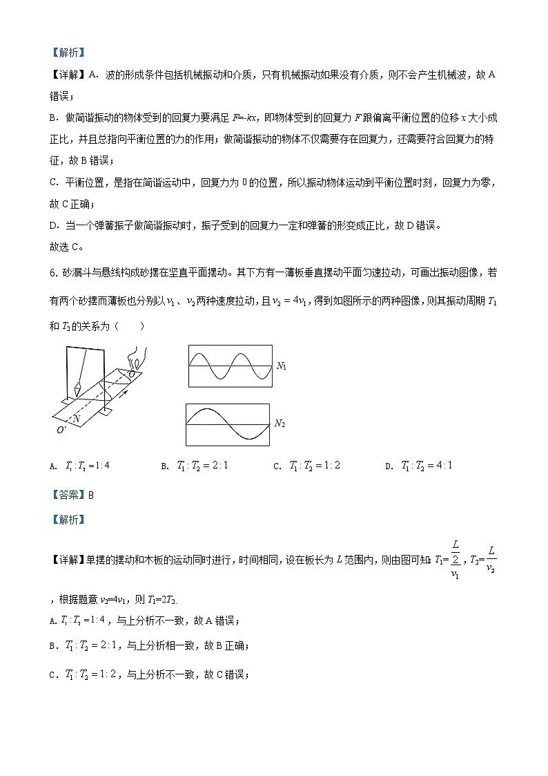 精品解析：上海市复旦大学附中2018-2019学年高一（下）期中物理试题（解析版）第3页