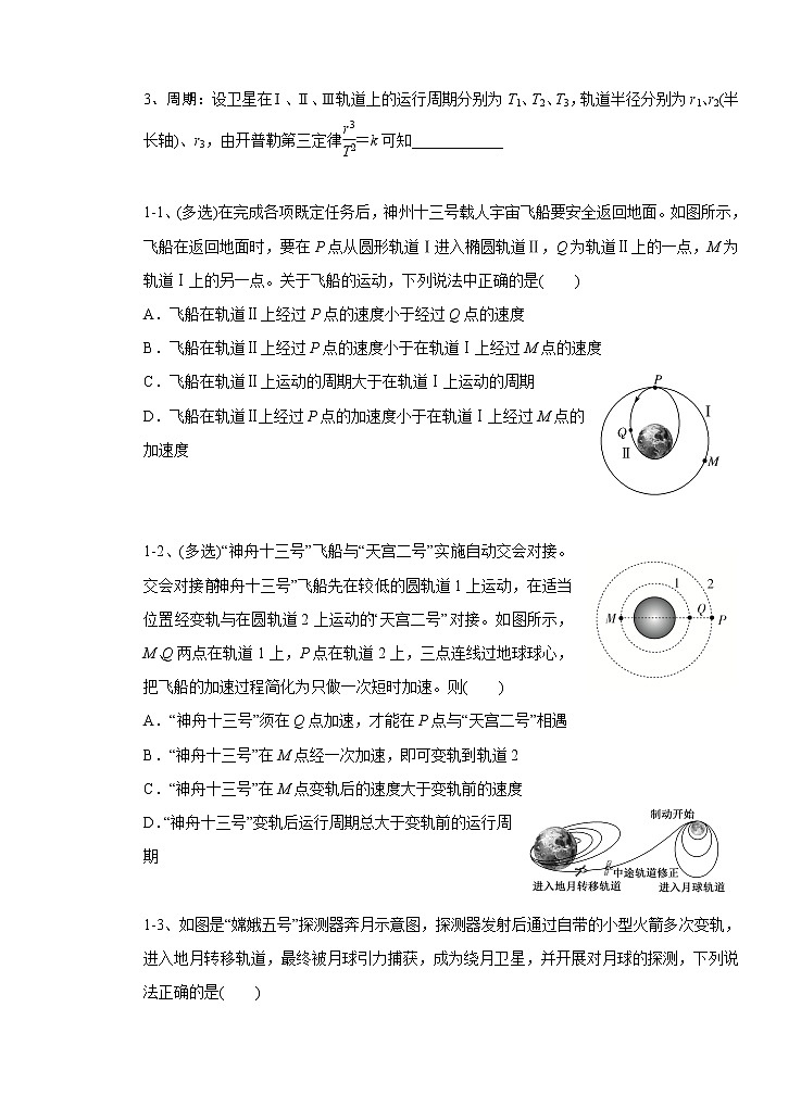 专题五 宇宙航行-副本学案03