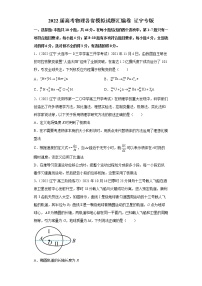 2022届高考物理模拟试题 辽宁专版（含答案）