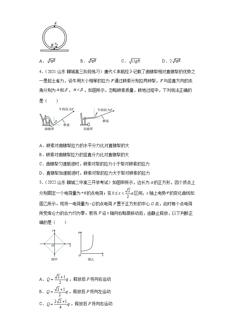 2022届高考物理模拟试题 山东专版（含答案）第2页