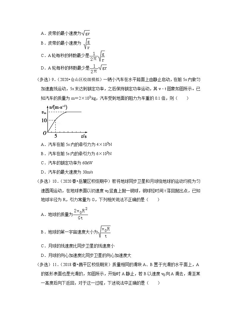 2021-2022学年下学期高中物理期中典型试卷汇编03