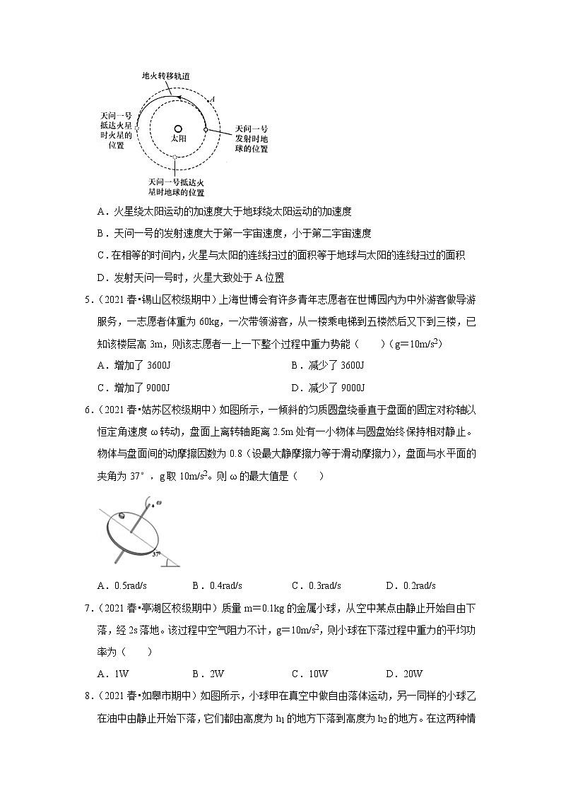 2021-2022学年下学期高中物理期中典型试卷汇编02