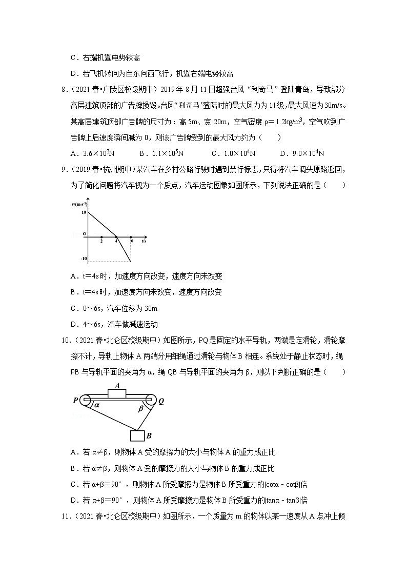 2021-2022学年下学期高中物理期中典型试卷汇编03