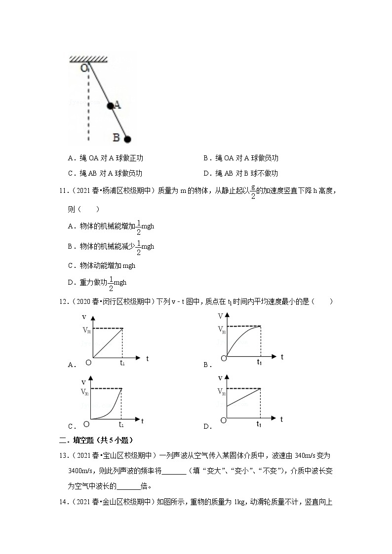2021-2022学年下学期高中物理期中典型试卷汇编03