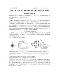 2022届云南省昆明市第一中学高三第八次考前适应性训练理科综物理试卷