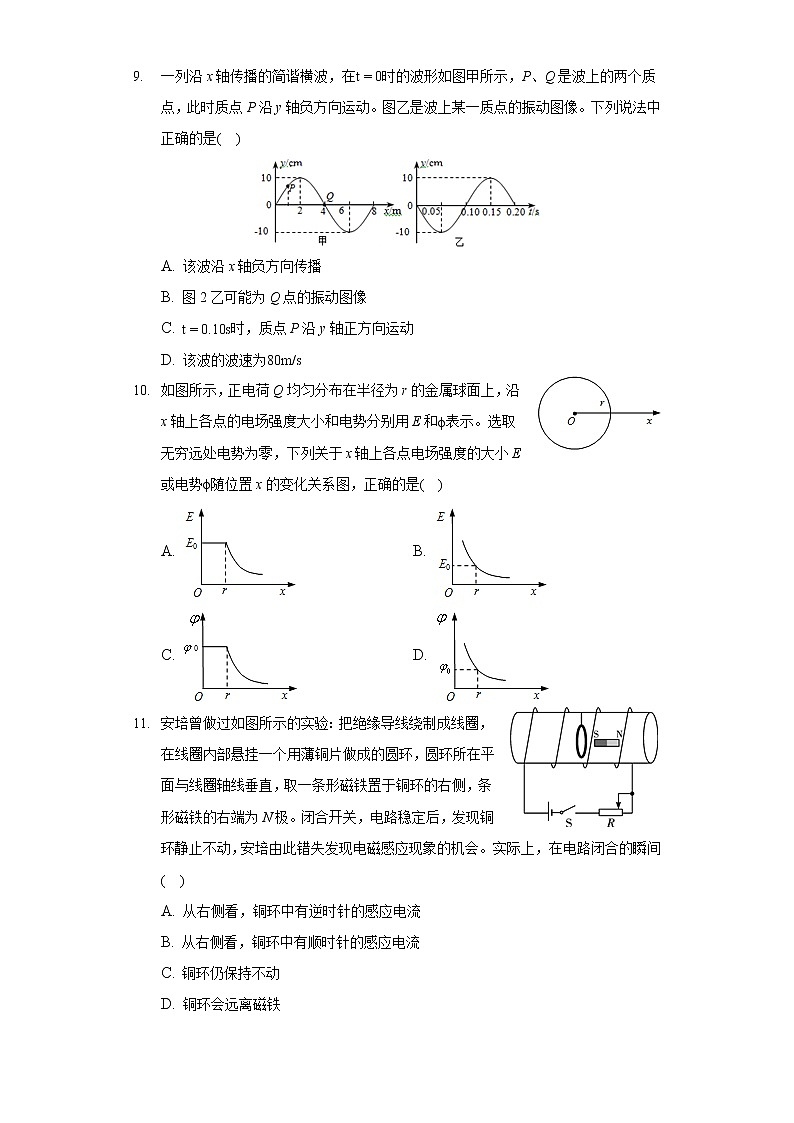 2022年北京市石景山区高考物理一模试卷第3页