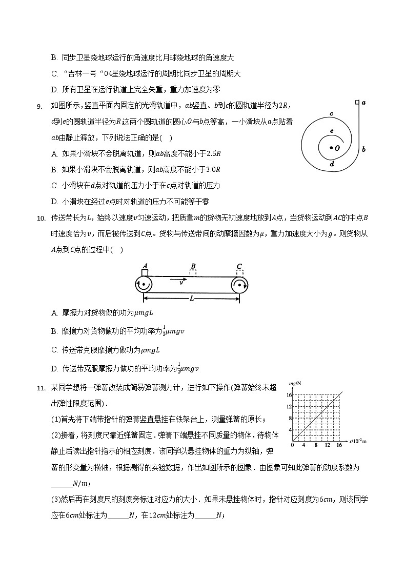 2022届重庆市缙云教育联盟高三第二次诊断性检测物理试题第3页