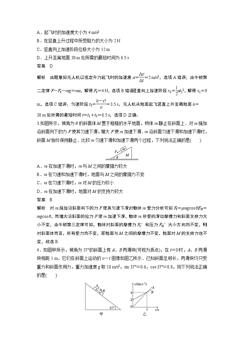 2023届高考一轮复习（老高考）第三章 微专题19　动力学两类基本问题【解析版】第2页