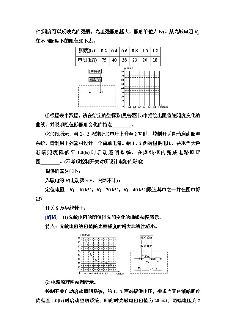 第5章 3.利用传感器制作简单的自动控制装置— 2020-2021同步新教材人教版（2019）高中物理选择性必修第二册讲义学案03