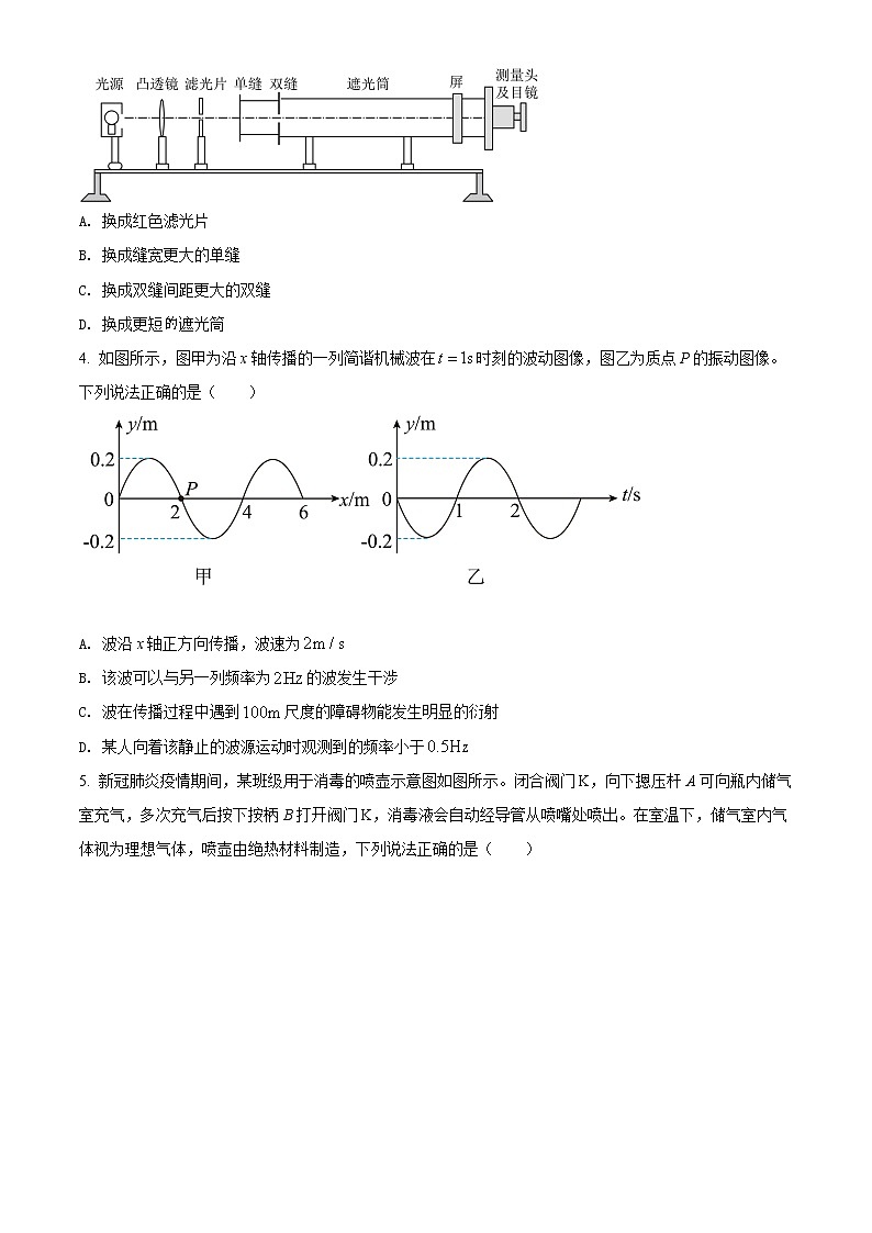 2022届北京市东城区高三（下）一模物理试题 （含解析）02