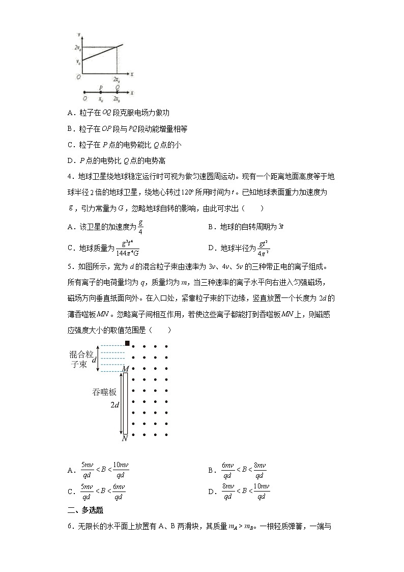 2022届广西省南宁高三二模物理试卷及答案02