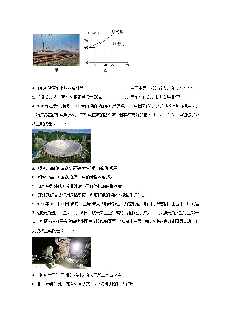 2022青岛高三下学期一模考试物理试题含答案第2页