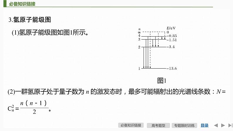 2022届二轮复习 专题八第3课时　近代物理初步和物理学史 课件（58张）第7页