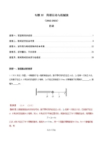 专题35 简谐运动与机械波（解析版）