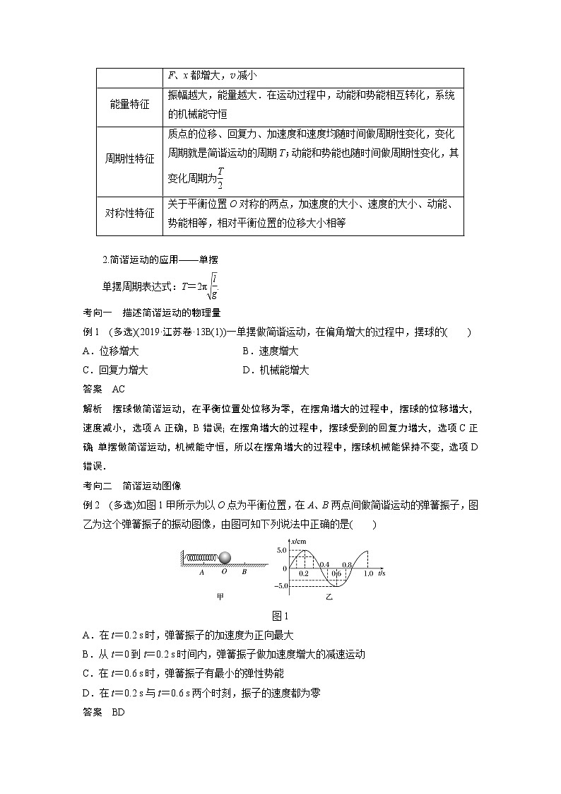 专题5 第18课时　机械振动和机械波教案02