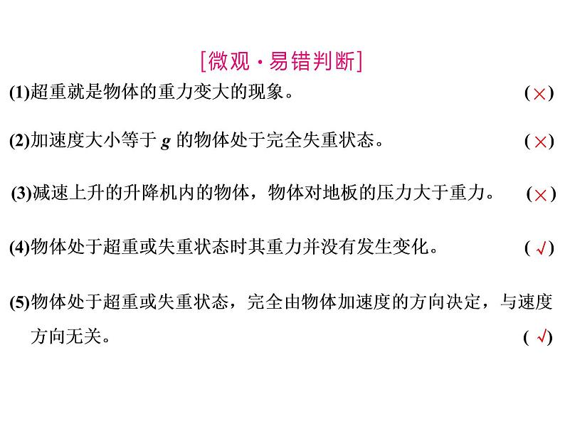 高三物理一轮复习   超重与失重专题公开课课件第6页