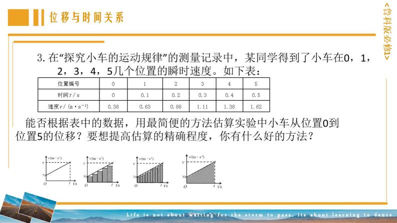 2.2位移变化规律 课件-高一上学期物理鲁科版（2019）必修第一册05