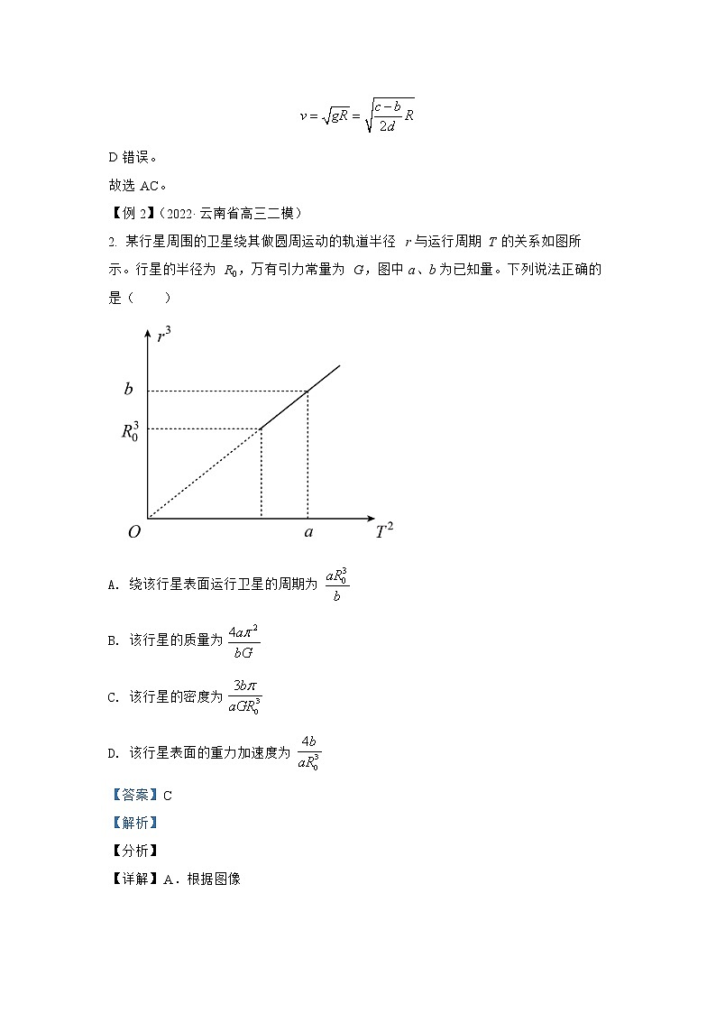 专题04 万有引力与航天-2022年高考物理三轮冲刺与命题大猜想第3页
