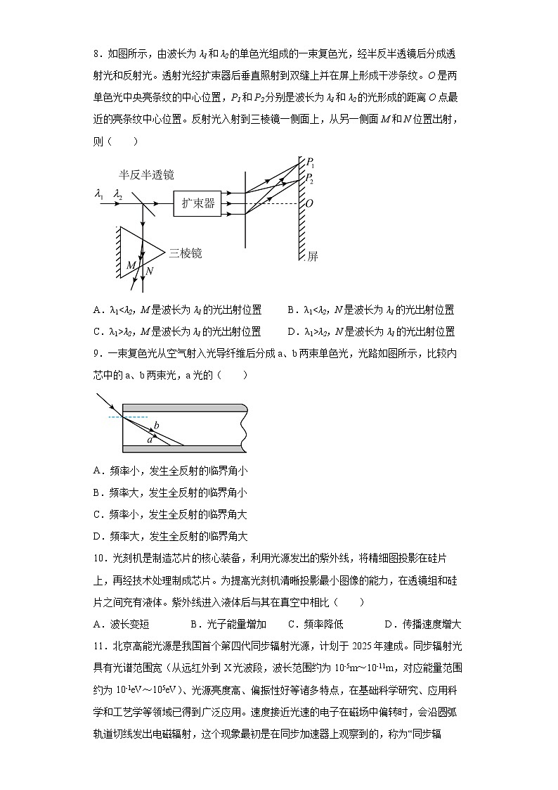 【 高考物理一轮热学和光学专题复习】 选择题专练（含解析）03
