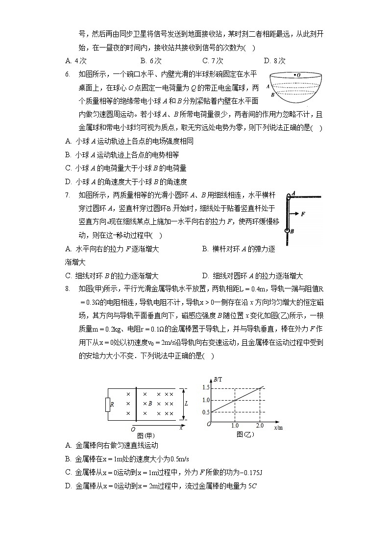2021年江西省南昌市高考物理三模试卷（含答案解析）第2页
