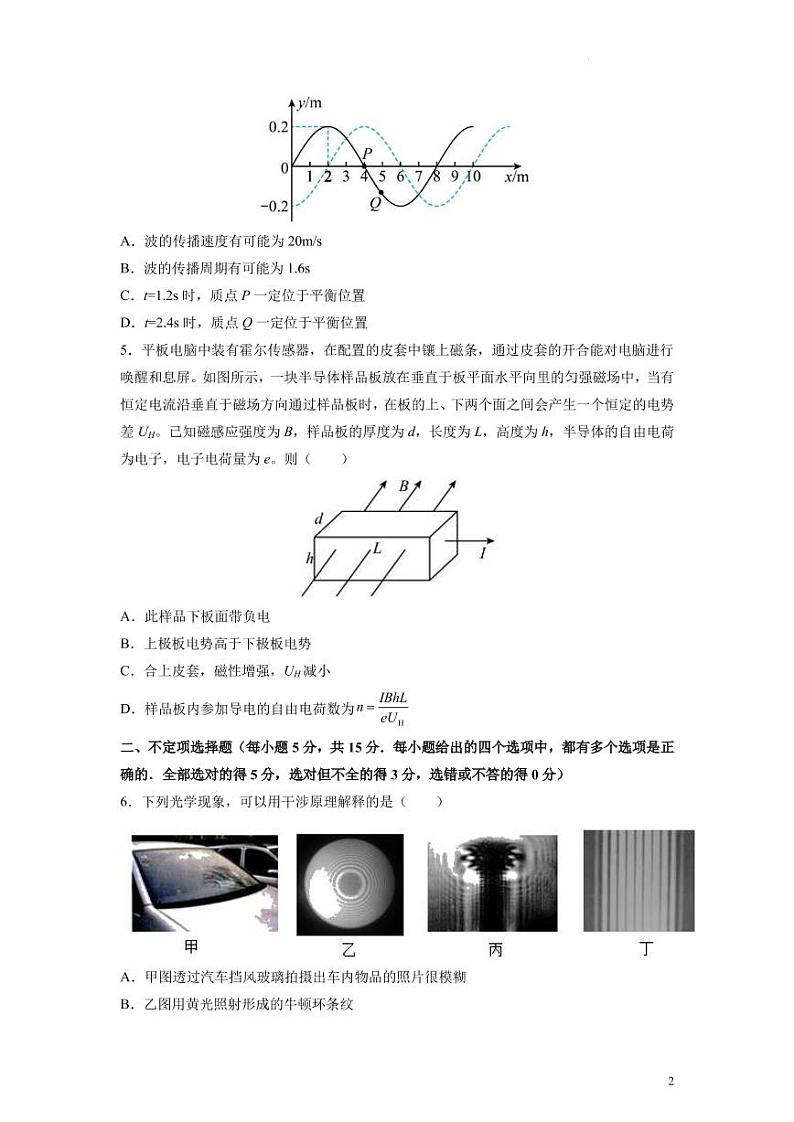 2022届天津高考考前模拟物理试卷（四）（PDF版）02