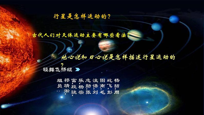 高中物理沪科教课标版从托勒密到开普勒——行星的运动课件04